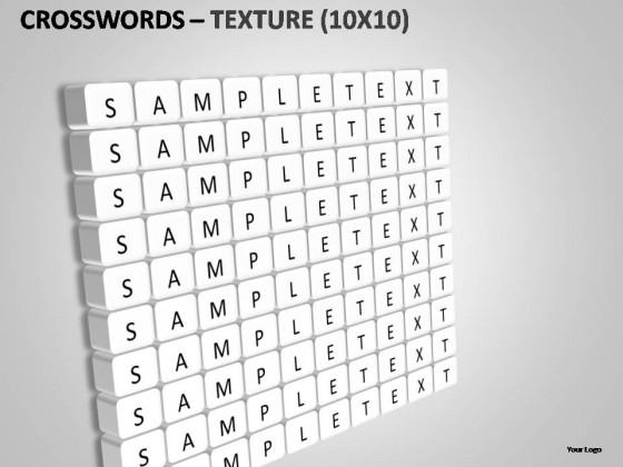 Crosswords Texture PowerPoint Presentation Slides