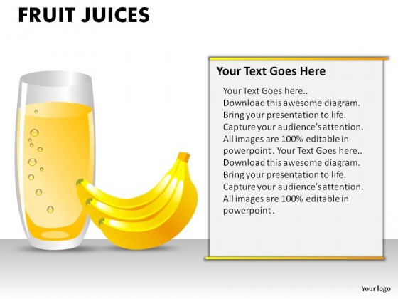 Fruit Juices PowerPoint Presentation Slides