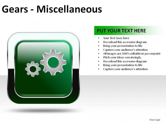 Gears Misc PowerPoint Presentation Slides