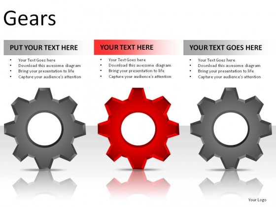 Gears PowerPoint Presentation Slides
