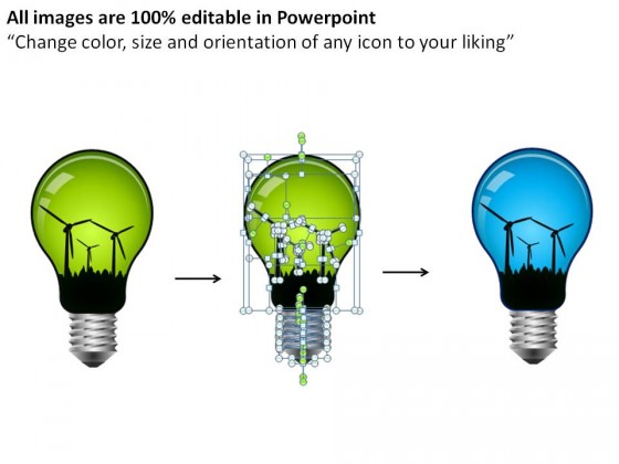 Green Technology Icons PowerPoint Presentation Slides