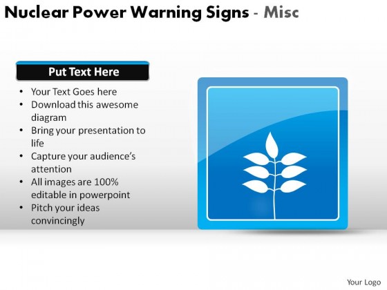 Nuclear Power Warning Signs Misc PowerPoint Presentation Slides