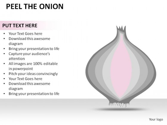 Peel The Onion PowerPoint Presentation Slides