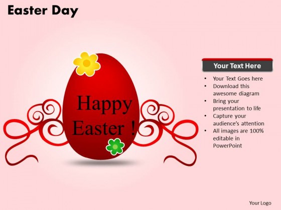 PowerPoint Template Chart Easter Day Ppt Slides