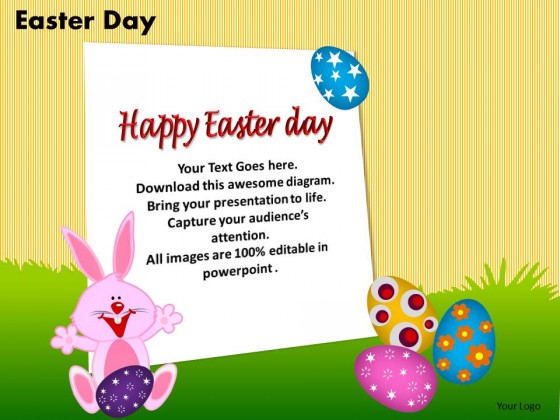 PowerPoint Template Chart Easter Day Ppt Slides