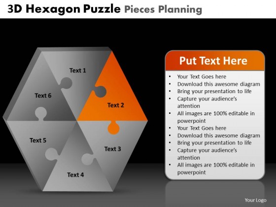PowerPoint Template Company Puzzle Planning Ppt Slides