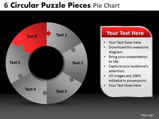 PowerPoint Template Diagram Circular Puzzle Ppt Slides