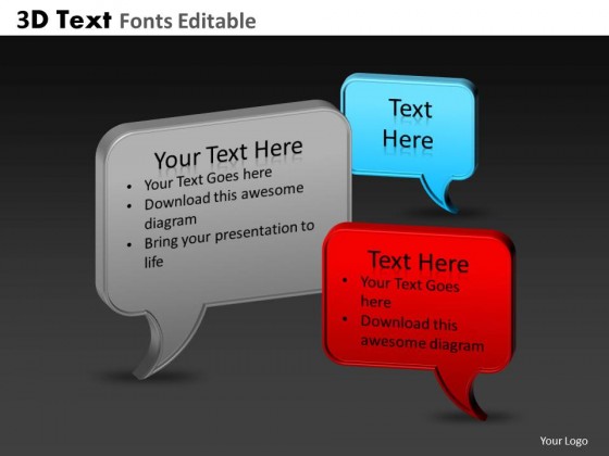 PowerPoint Template Diagram Fonts Editable Ppt Slides