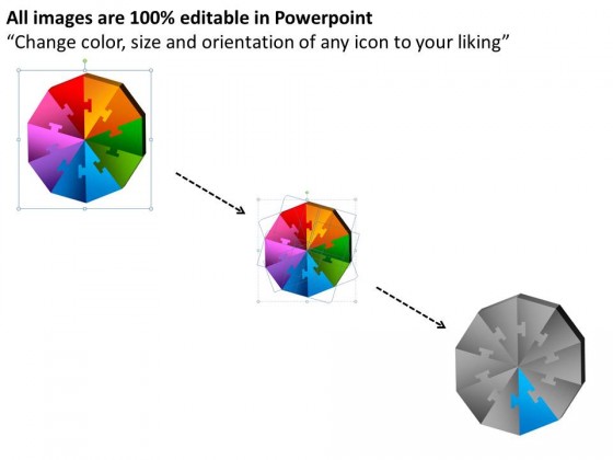 PowerPoint Template Diagram Puzzle Pieces Ppt Slides