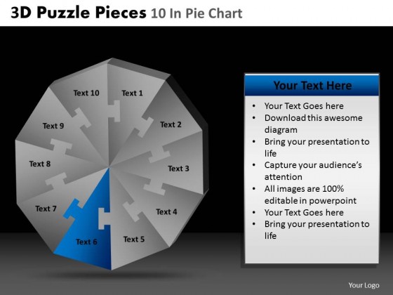 PowerPoint Template Diagram Puzzle Pieces Ppt Slides