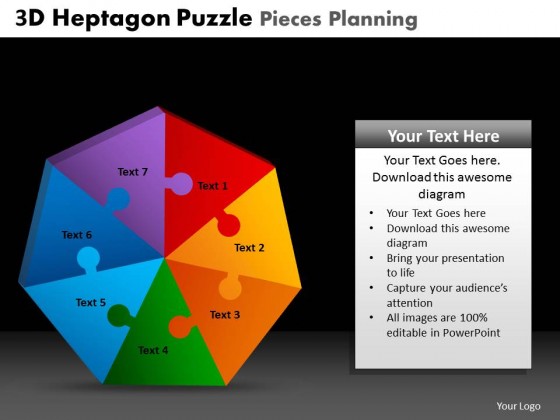 PowerPoint Template Diagram Puzzle Planning Ppt Slides