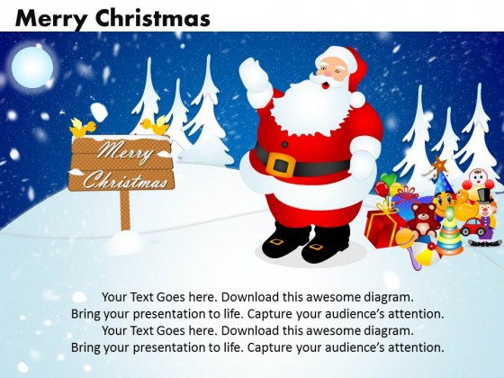 PowerPoint Template Download Merry Christmas Ppt Slides
