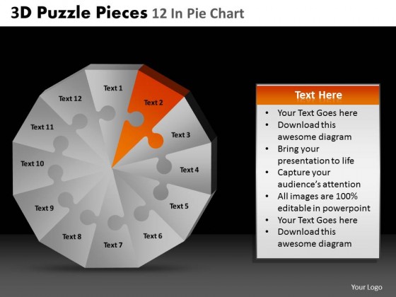 PowerPoint Template Editable Puzzle Pieces Ppt Slides