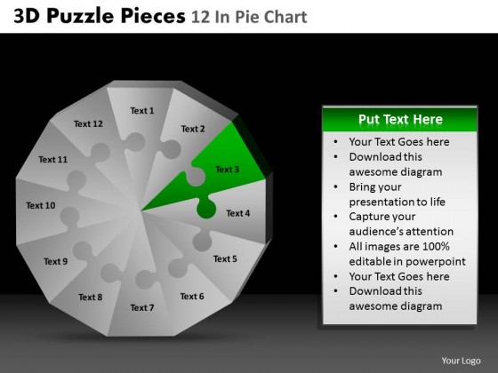 PowerPoint Template Editable Puzzle Pieces Ppt Slides