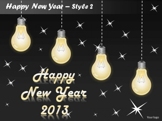 PowerPoint Template Education Happy New Year Ppt Slides