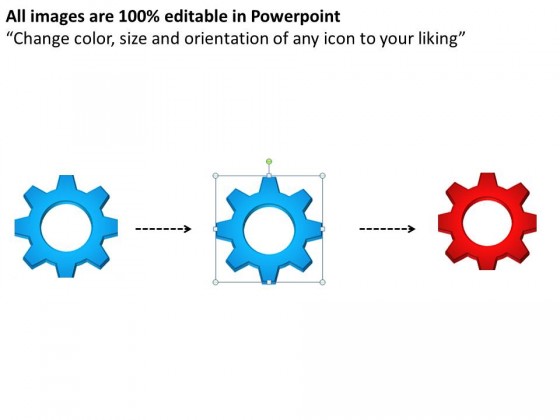 PowerPoint Template Graphic Circular Gears Ppt Slides