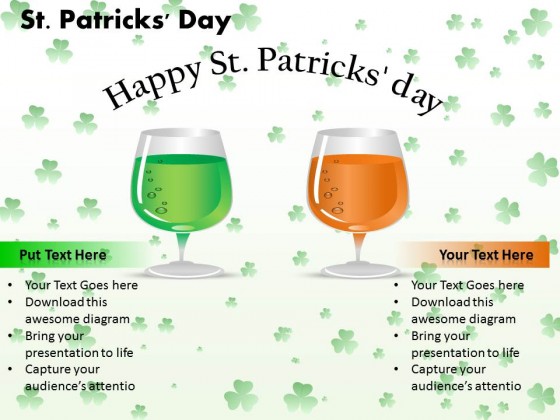 PowerPoint Template Graphic Patricks Day Ppt Slides