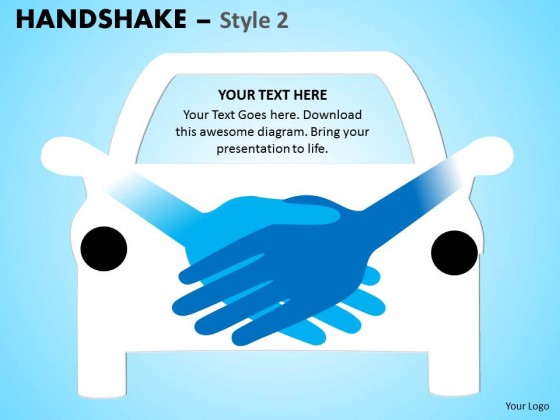 PowerPoint Template Growth Handshake Ppt Slides