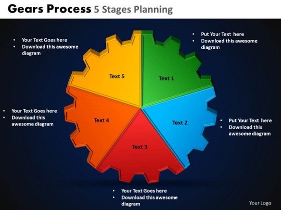 PowerPoint Template Image Gears Process Ppt Slides