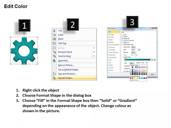 PowerPoint Template Process Circular Gears Process Ppt Slides