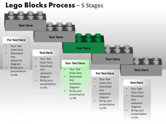 PowerPoint Template Process Lego Blocks Process Ppt Slides