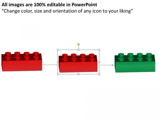 PowerPoint Template Process Lego Blocks Process Slides