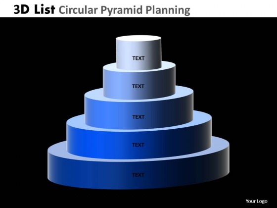 PowerPoint Template Success Circular Pyramid Ppt Slides