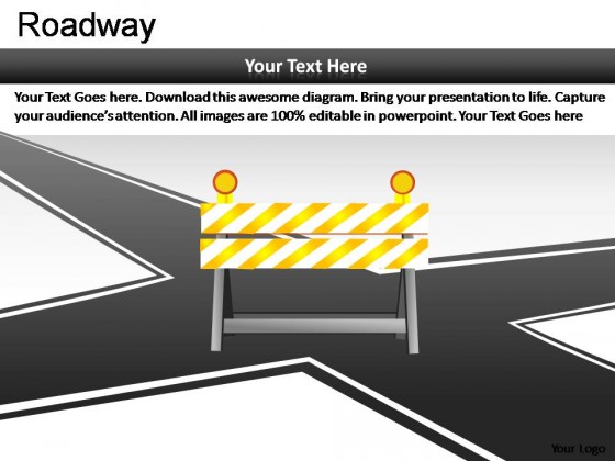 Roadway PowerPoint Presentation Slides