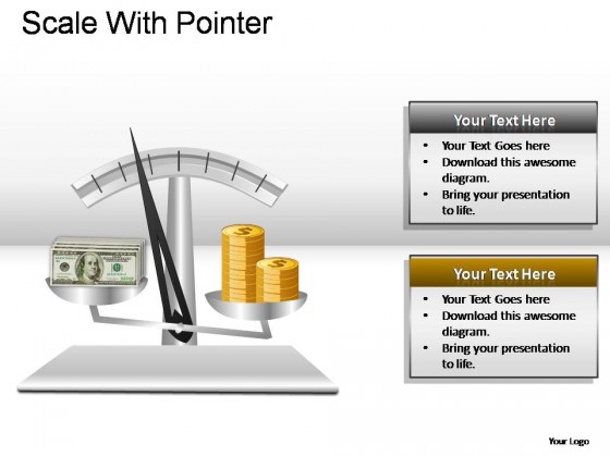 Scale With Pointer PowerPoint Presentation Slides