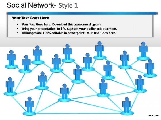 Social Network Style 1 PowerPoint Presentation Slides