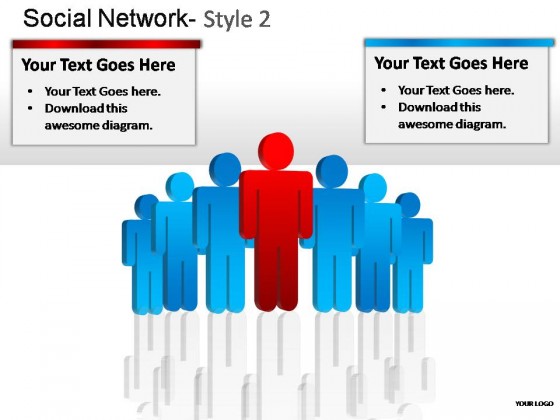 Social Network Style 2 PowerPoint Presentation Slides