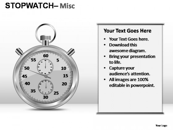 Stopwatch Misc PowerPoint Presentation Slides