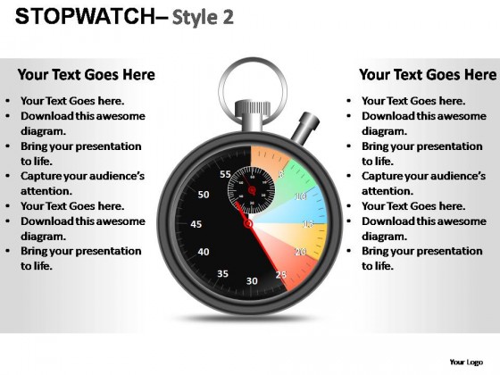 Stopwatch Style 2 PowerPoint Presentation Slides