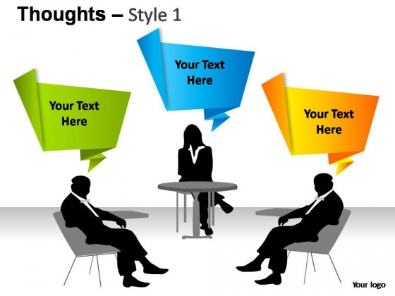 Thoughts Style 1 PowerPoint Presentation Slides