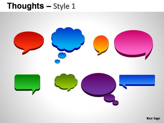 Thoughts Style 1 PowerPoint Presentation Slides
