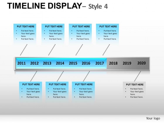 Timeline Display Style 4 PowerPoint Presentation Slides