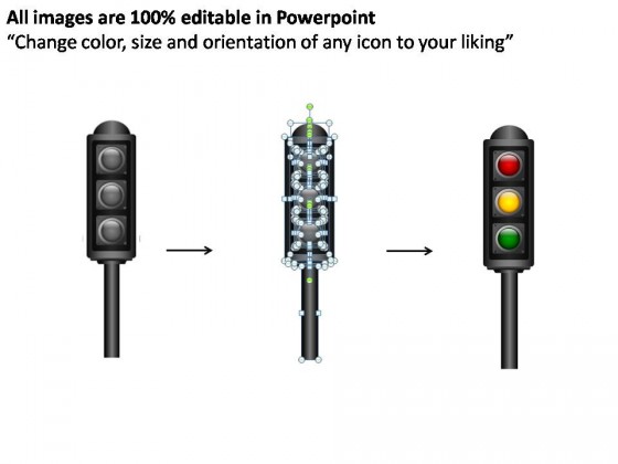 Traffic Lights Style 3 PowerPoint Presentation Slides