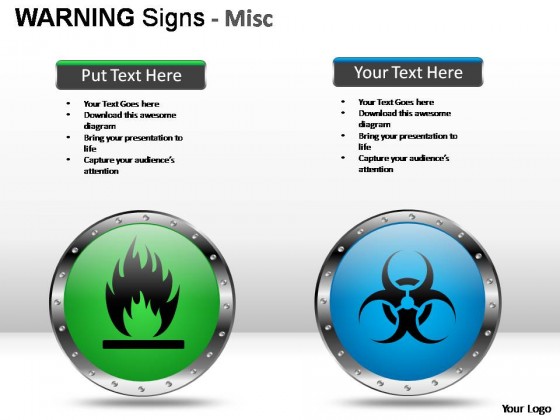 Warning Sign Misc PowerPoint Presentation Slides