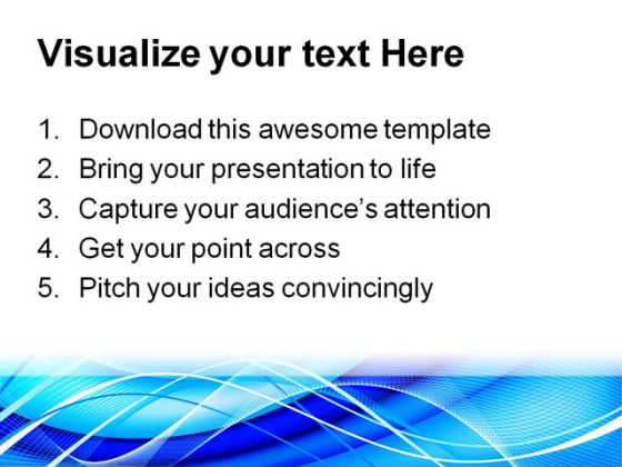 Abstract Blue Background PowerPoint Template 0910