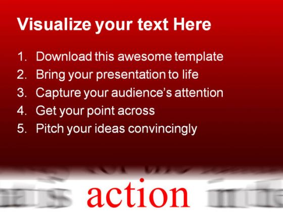 Action Business PowerPoint Background And Template 1210