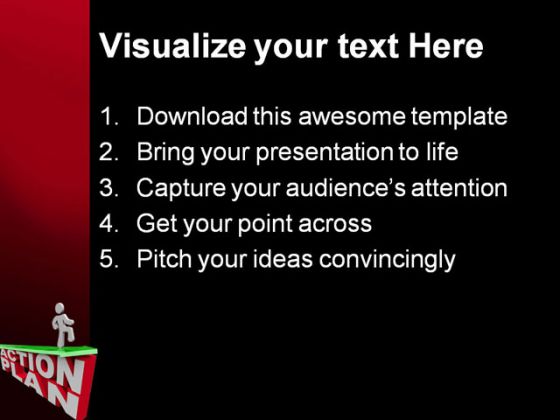 Action Plan People PowerPoint Template 1010