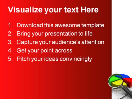 Analizing Graph Business PowerPoint Template 0910