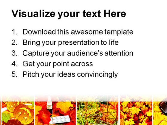 Autumn Collage Nature PowerPoint Template 1010