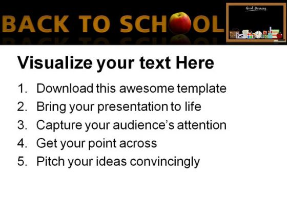 Back To School04 Education PowerPoint Template 0810