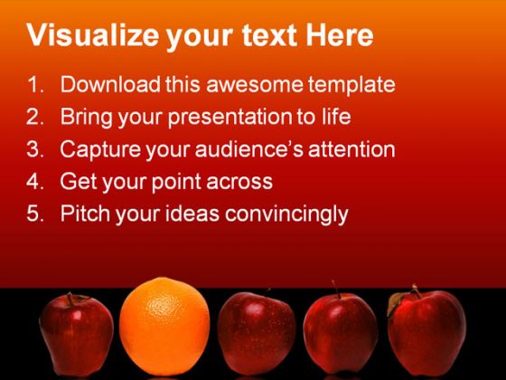 Be Different Business PowerPoint Template 0510