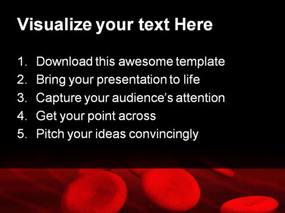 Blood Cells Medical PowerPoint Template 1110