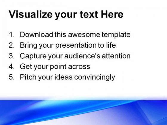 Blue Abstract PowerPoint Template 0910