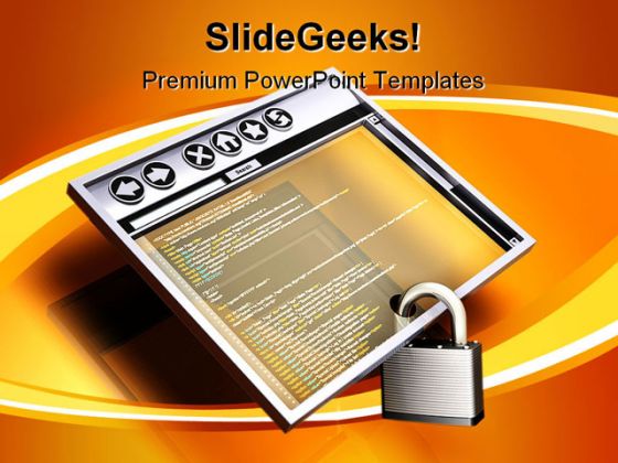 Browsing Security Internet PowerPoint Backgrounds And Templates 1210