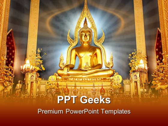 Buddha Religion PowerPoint Templates And PowerPoint Backgrounds 0411