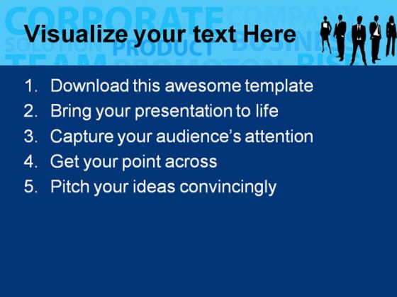 Business Concept People PowerPoint Template 0910